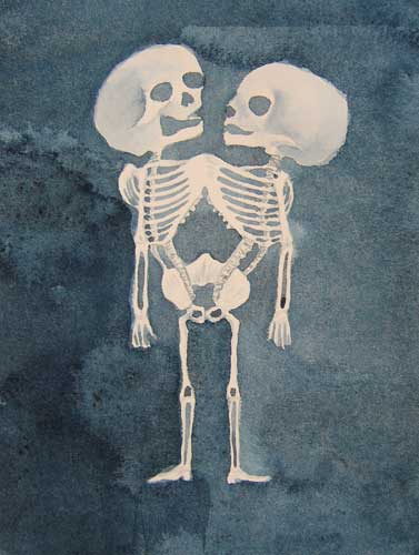 Naoe Suzuki, Skeleton drawing of Ritta-Christina, 2008